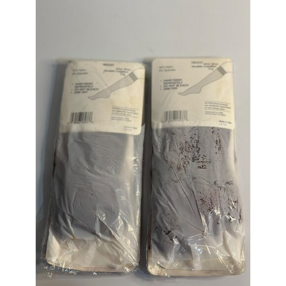 VTG CVS Comfort Top Knee Highs Reinforced Toe, Beige, 3 Pair (NOS - Lot of 2) - Picture 4 of 5